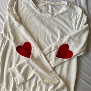 Heart ❤️ Elbow Patch Sweatshirt/Shirt